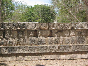 Relief in Chichen Itza Mexiko