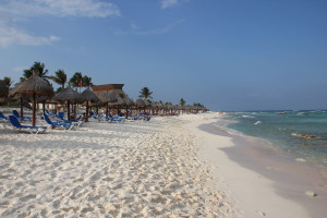 Strand am Gran Bahia Prinicipe otel in Tulum, Mexiko