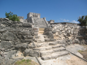 Tempelanlage in Tulum, Mexiko