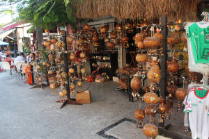 Souvenirs aus Kürbissen in Playa del Carmen, Mexiko