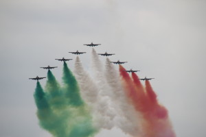 Frecche Tricolorie auf der Airshow der Luchtmachtdagen in den Niederlanden