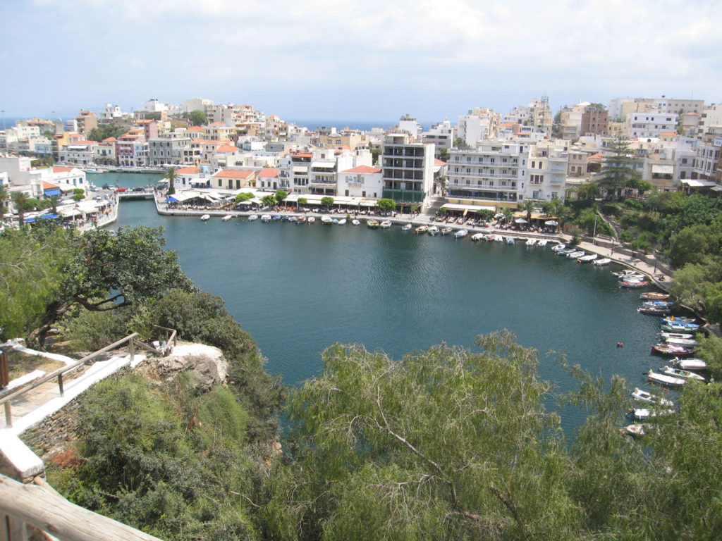 Agios Nikolaos auf Kreta von oben