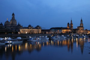 Dresden, Semperoper und Zwinger nachts