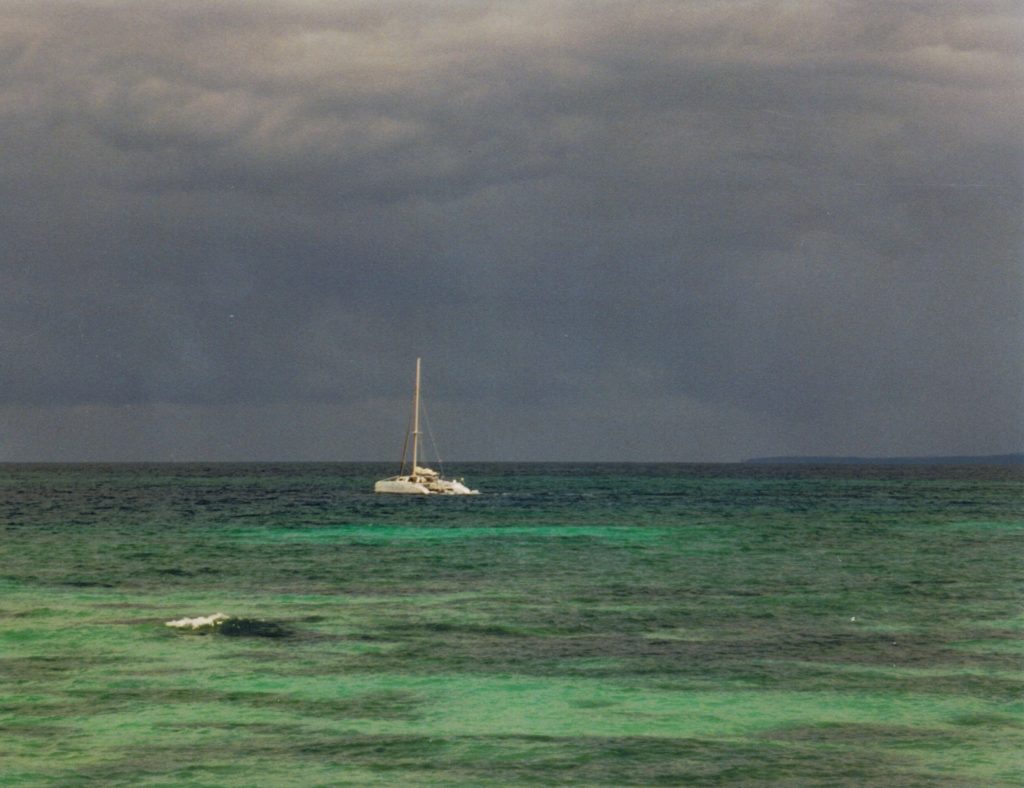 Segelboot vor der Dominikanischen Republik