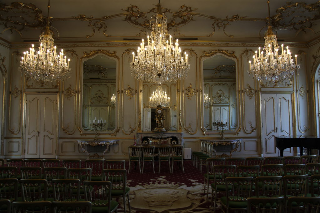 Schloss Festetics in Keszthely, Ungarn, Spiegelsaal